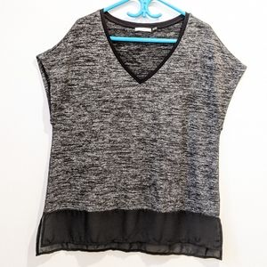 Dex marled grey top 1X